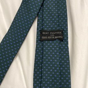 Vintage Bert Pulitzer Geometric silk tie